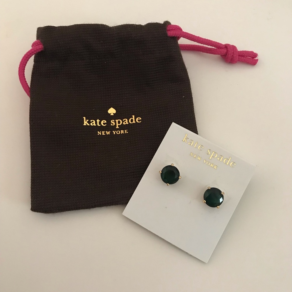 Kate spade emerald studs *NEW*